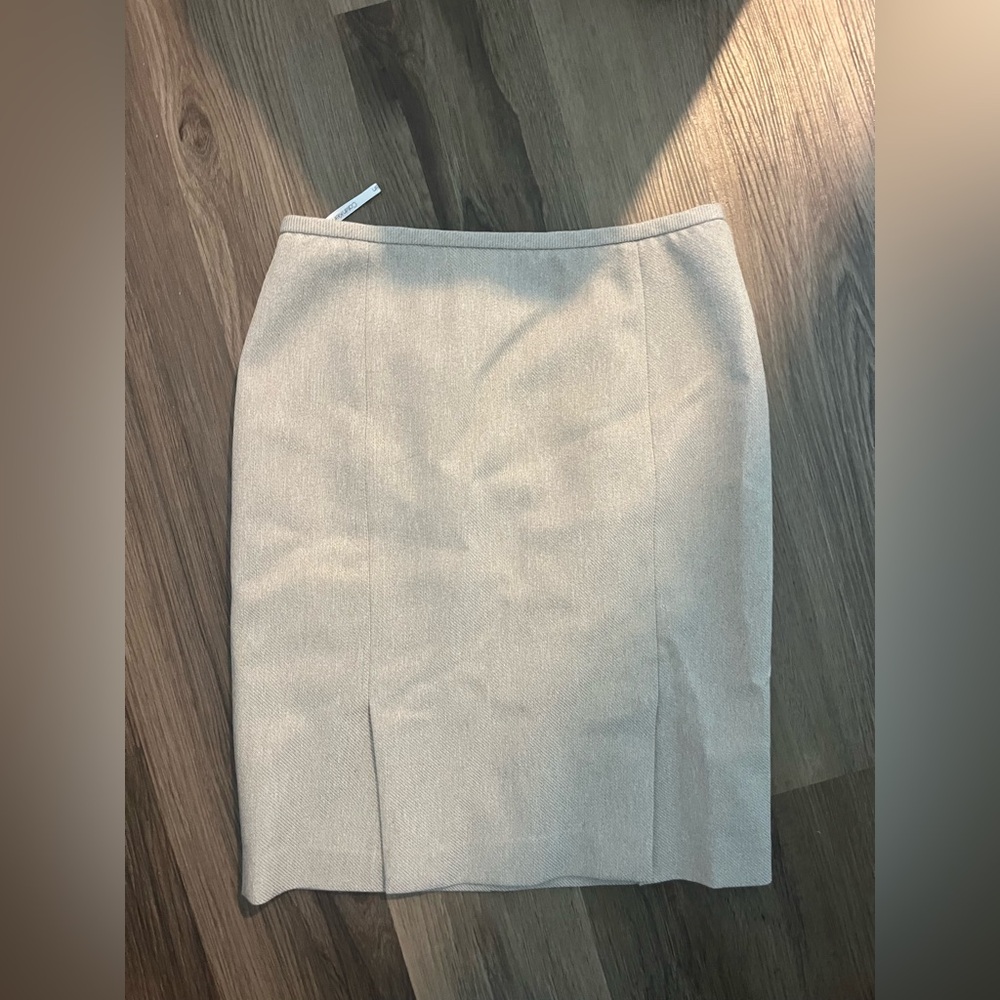 Calvin Klein Cream Pencil Skirt